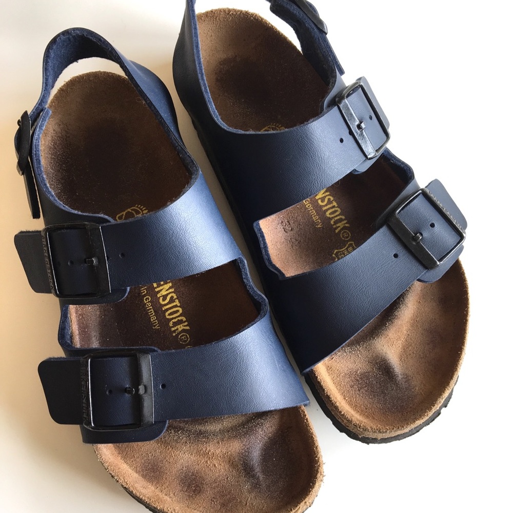 Navy blue Birkenstocks size 39